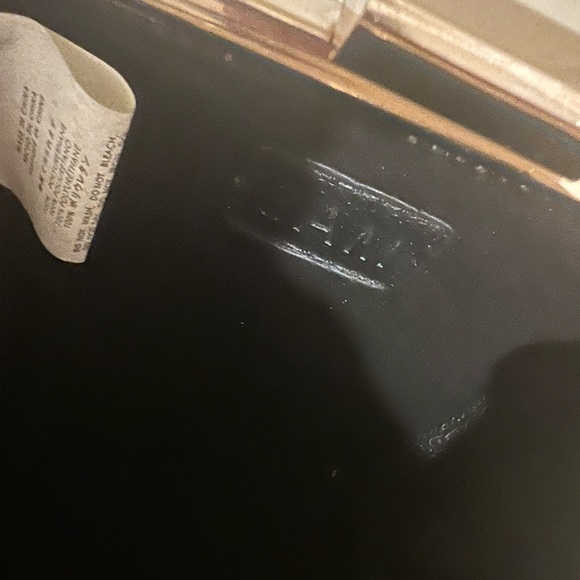 NEW. Blk leather gold studded clutch of crossbody! - Picture 5 of 12